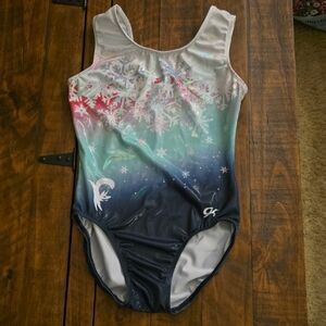 Adult large Snowflake Ombre One Piece Swimsuit